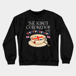 The Kings Coronation 2023 Tea UK Flag Crewneck Sweatshirt